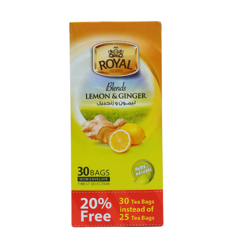  25*1.5 جم Royal   Lemon  & Ginger Spk 12