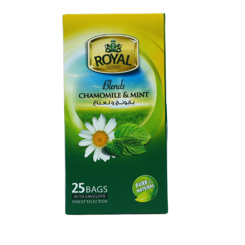 بابونج بالنعنــــاع رويــــــال اكياس 25*1.5 جم 