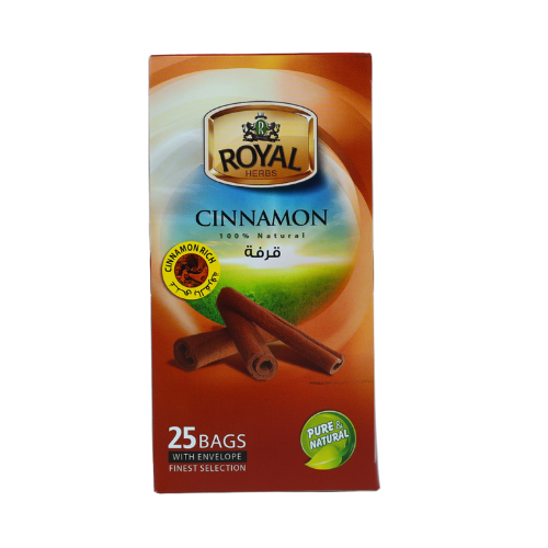 قرفة ( دارسـين ) اكياس رويــــــال 25*1.5 جم 